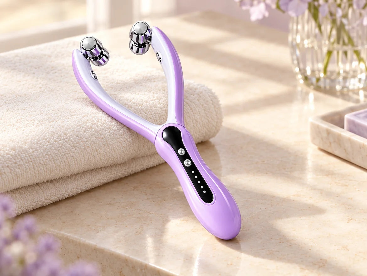 Purple shown. Also available in Pink.