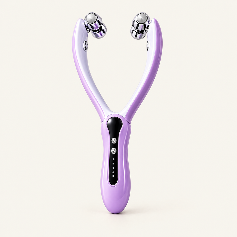 Purple electric facial roller